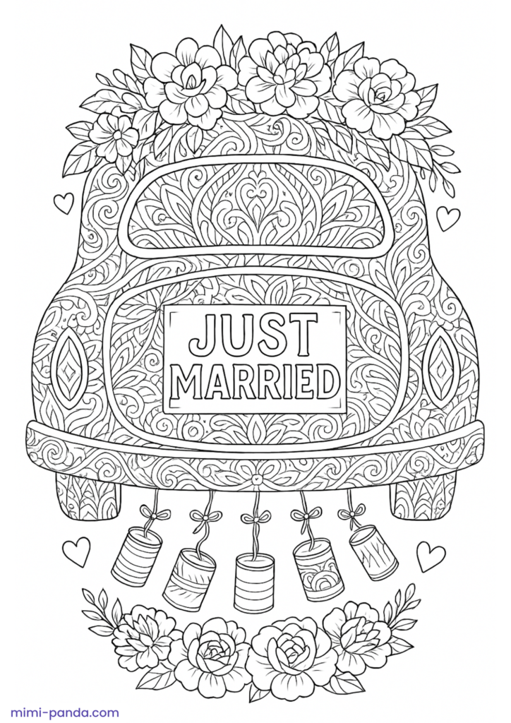 Wedding Coloring Book 4