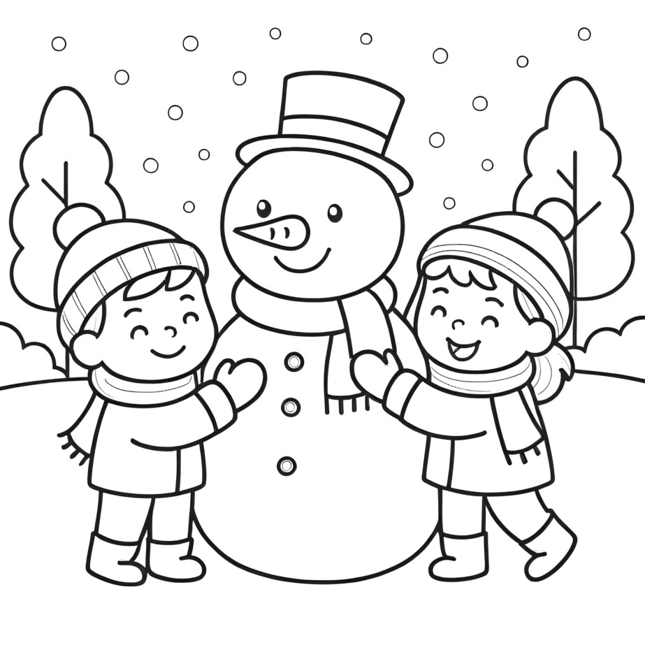 Winter Coloring Pages For Kids