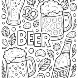 Beer Coloring Pages - Printable Coloring page