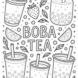 Boba Coloring Page - Printable Coloring page