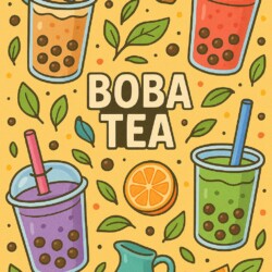 Boba Tea Coloring Page - Origin image