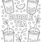Bubble Tea Coloring Pages