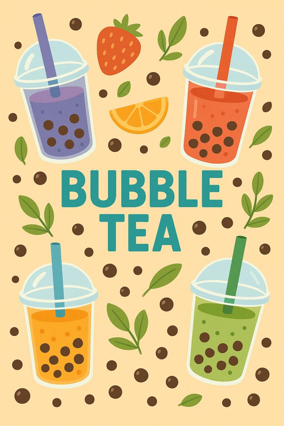 Bubble Tea Coloring Pages 2