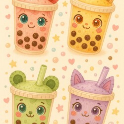 Cute Boba Coloring Pages - Origin image