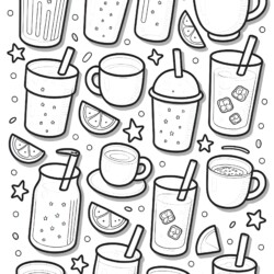 Drink Coloring Pages - Printable Coloring page