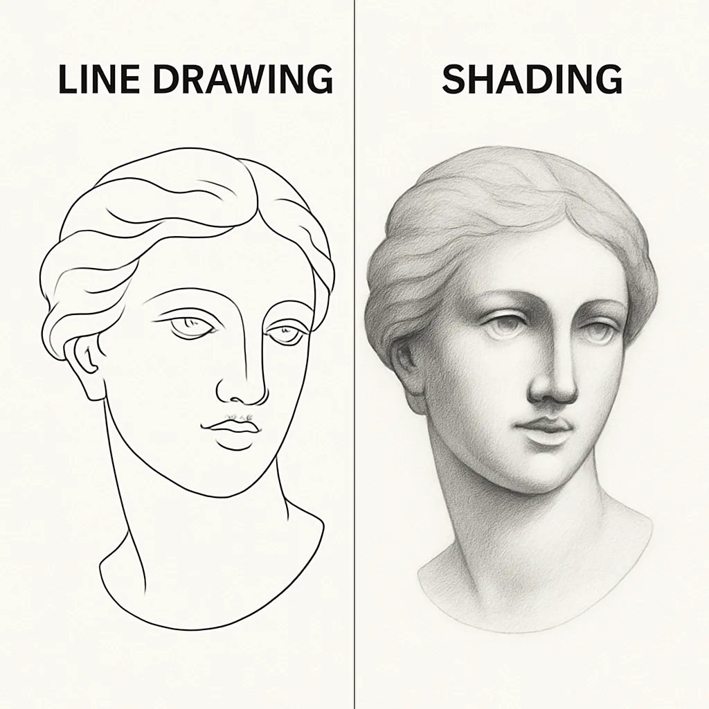 Desenho a Lápis vs Sombreamento 2
