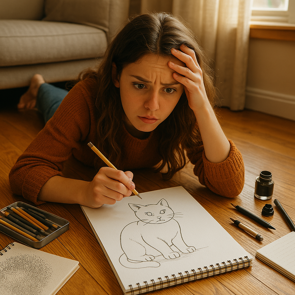 Dessin au trait vs Ombre
