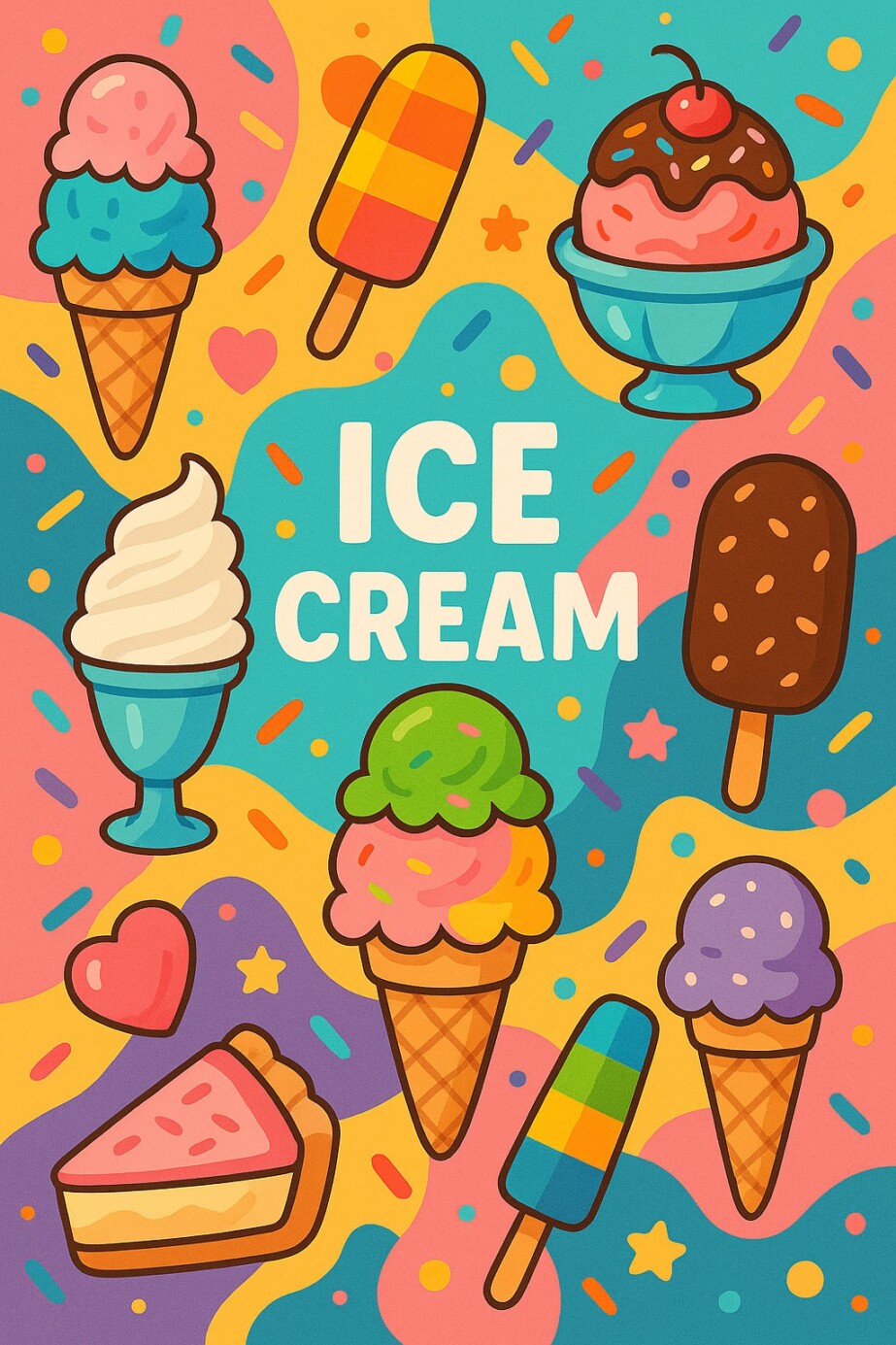 Color Page Ice Cream 2
