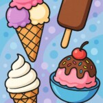 Color Pages Of Ice Cream 2 2