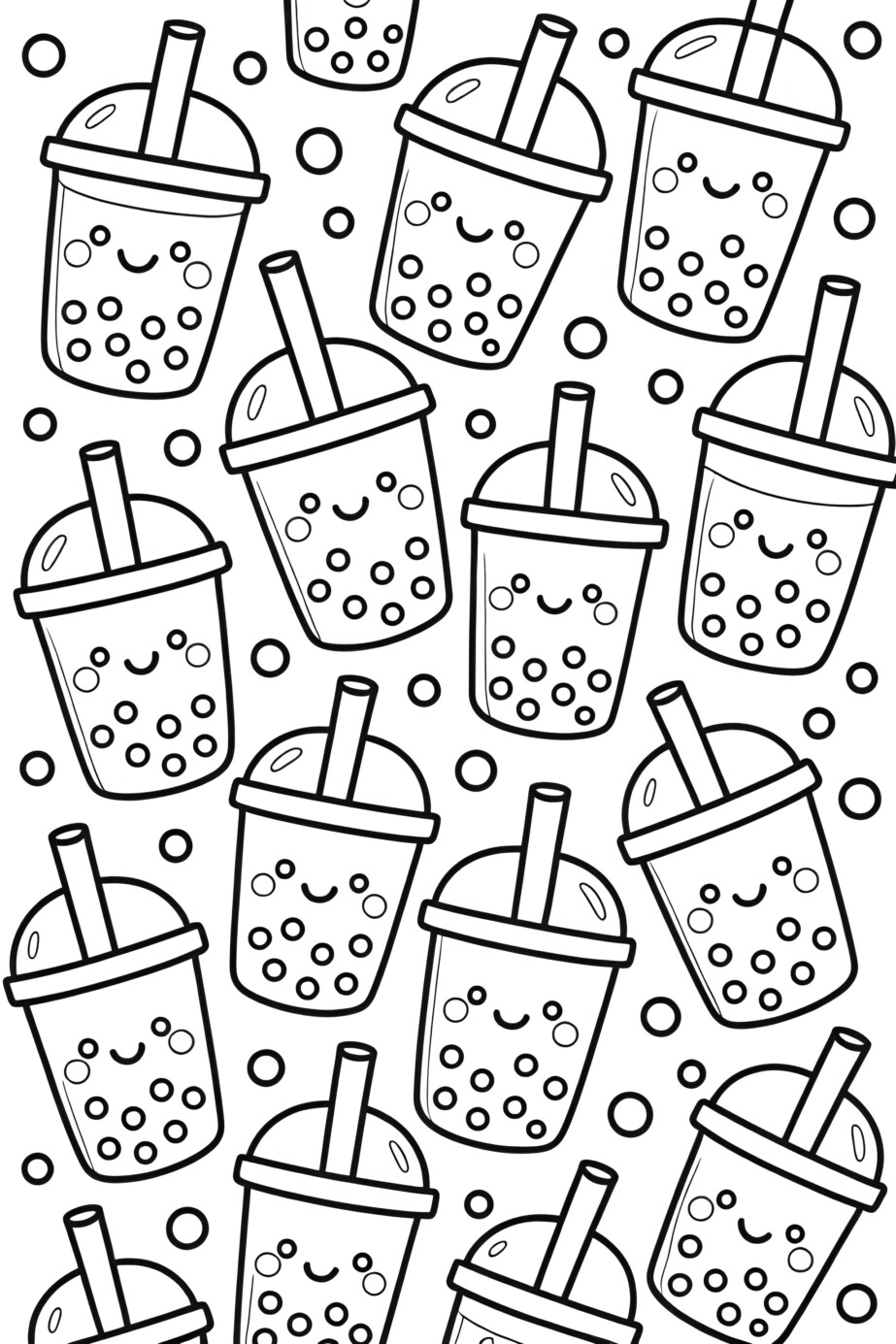 Coloring Pages Boba