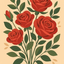 Rose Bouquet Coloring Pages - Origin image