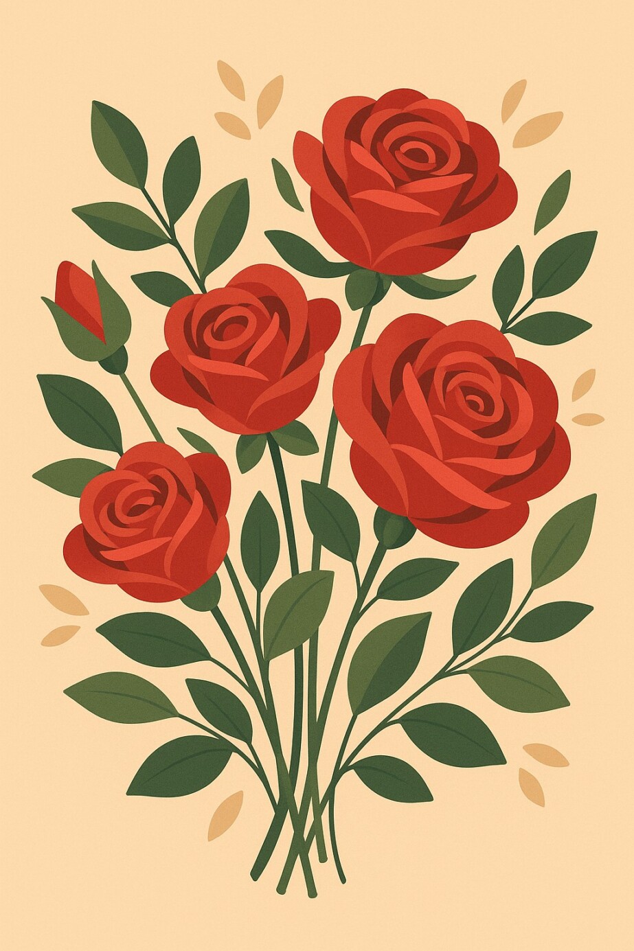 Rose Bouquet Coloring Pages 2