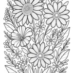 Summer Flower Coloring Pages