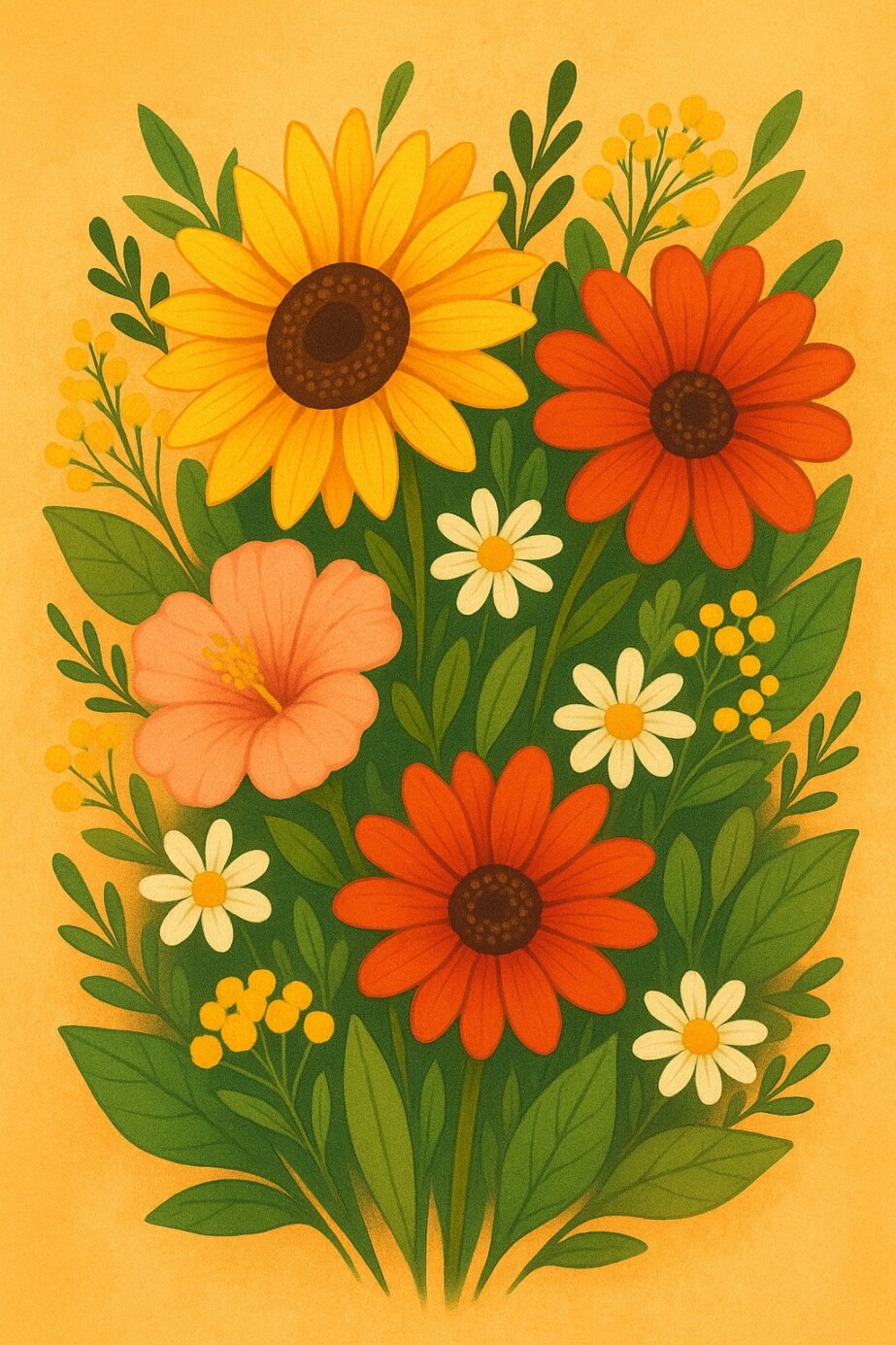 Summer Flower Coloring Pages 2