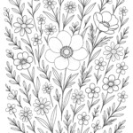 Wild Flower Coloring Page