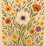 Wild Flower Coloring Page 2 2
