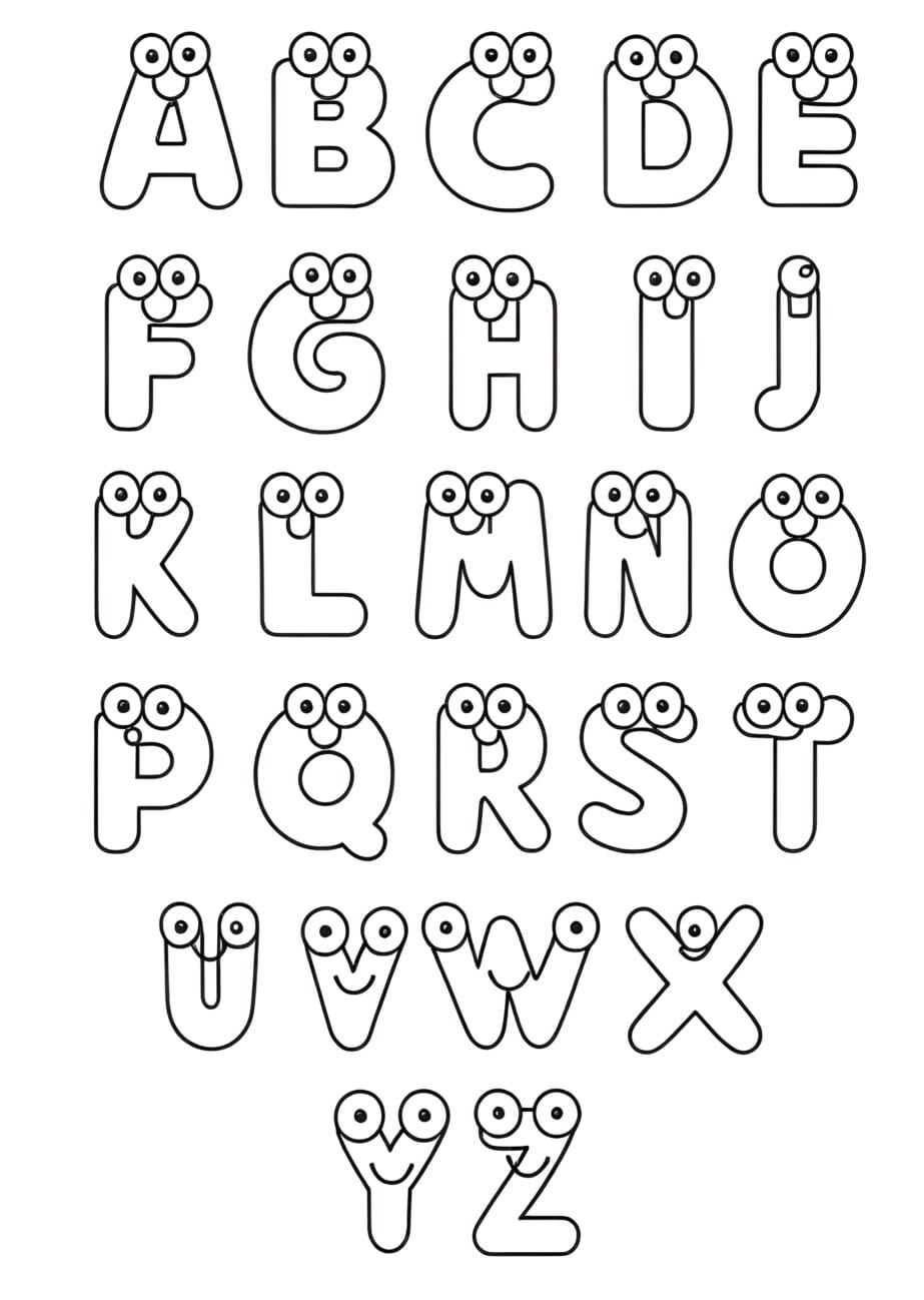 Abc Coloring Pages