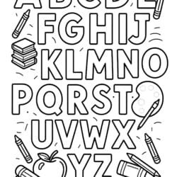 Alphabet Coloring Pages - Printable Coloring page