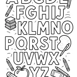 Alphabet Coloring Pages - Printable Coloring page