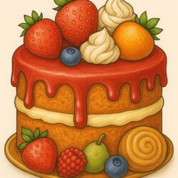 Cake Color Page - Origin image