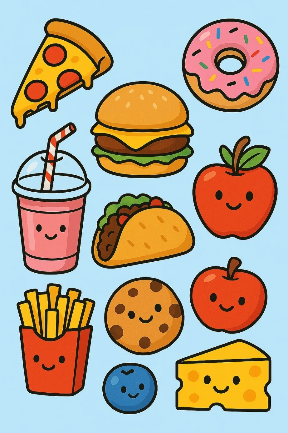 Food Coloring Pages 2