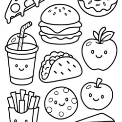 Food Coloring Pages - Printable Coloring page