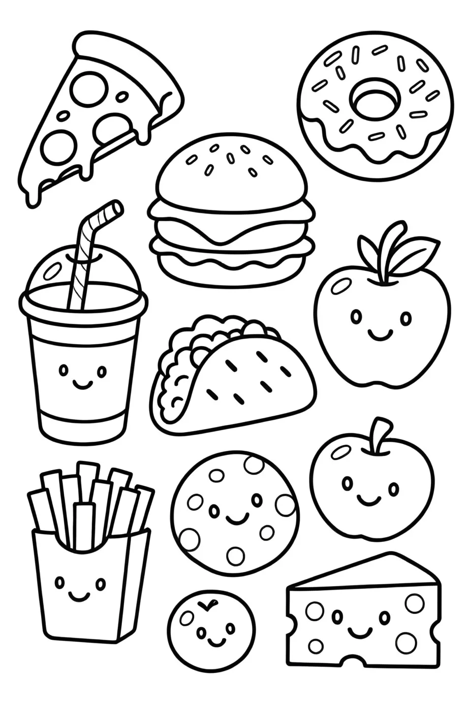 Food Coloring Pages