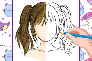 Cómo Dibujar Cabello En Coletas De Anime – Guía Paso A Paso Para Dibujar