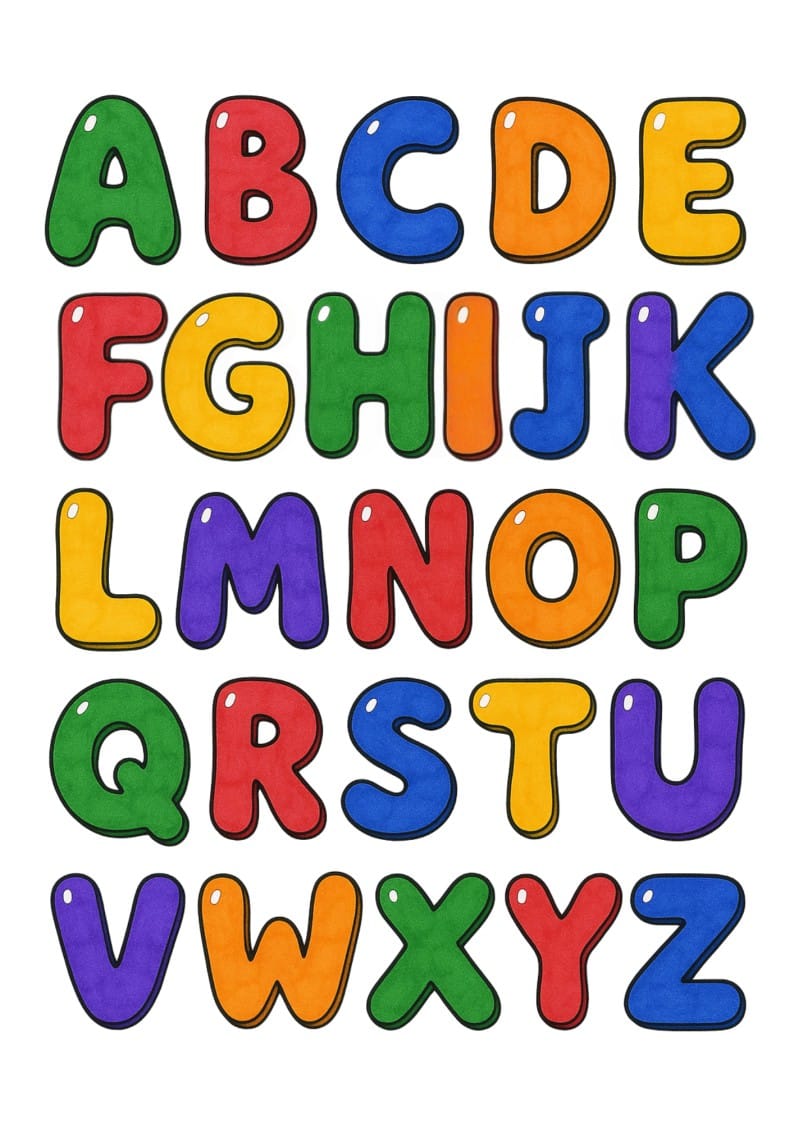 Letters Coloring Pages 2