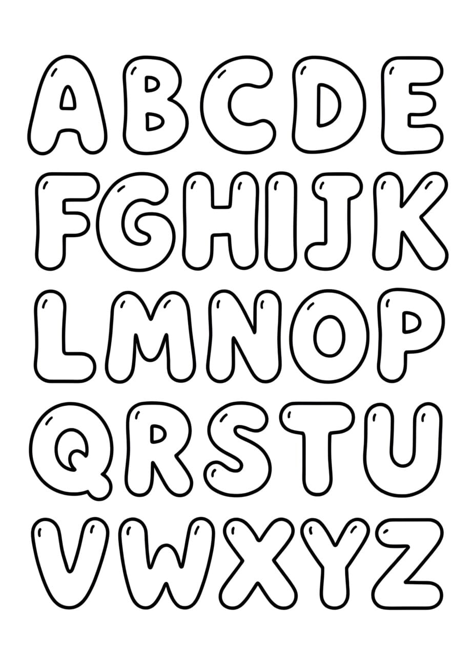 Letters Coloring Pages