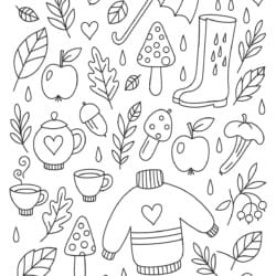 Coloring Book Fall - Printable Coloring page