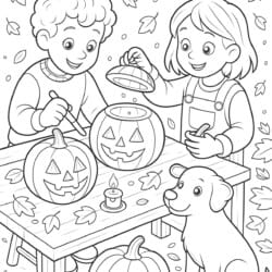Coloring Book Pages Halloween - Printable Coloring page