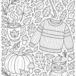 Coloring Pages For The Fall - Printable Coloring page