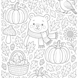 Fall Coloring Pages - Printable Coloring page