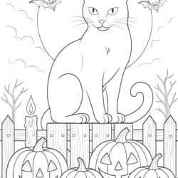 Halloween Colouring - Printable Coloring page