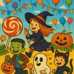 Halloween Colouring In Page - Origin image