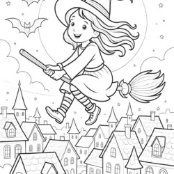 Halloween Sheets To Color - Printbare kleurplaat