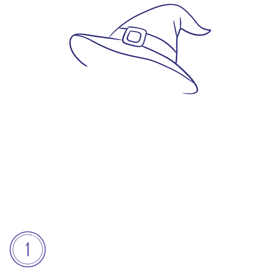 Comment Dessiner une Sorcière Étape 1