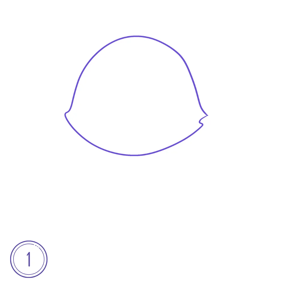 Wie man eine Anime-Katze zeichnet Schritt 1