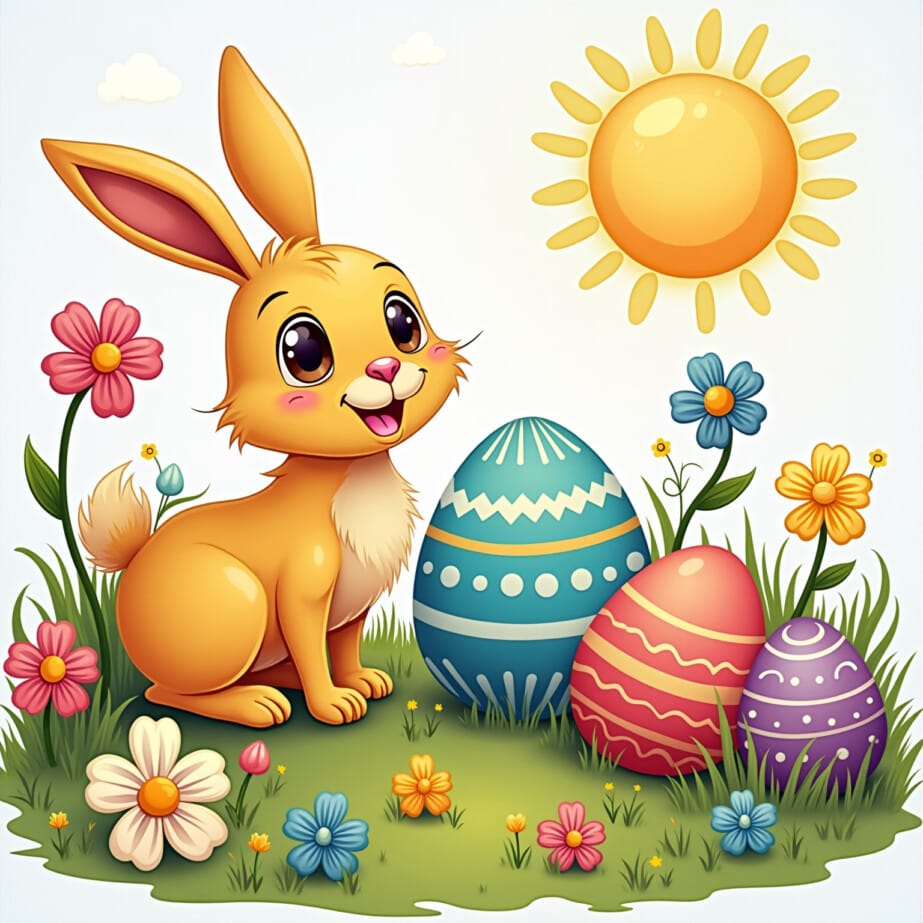 Easter Egg Colouring 2