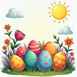 Easter Eggs Color Sheet - Origin image