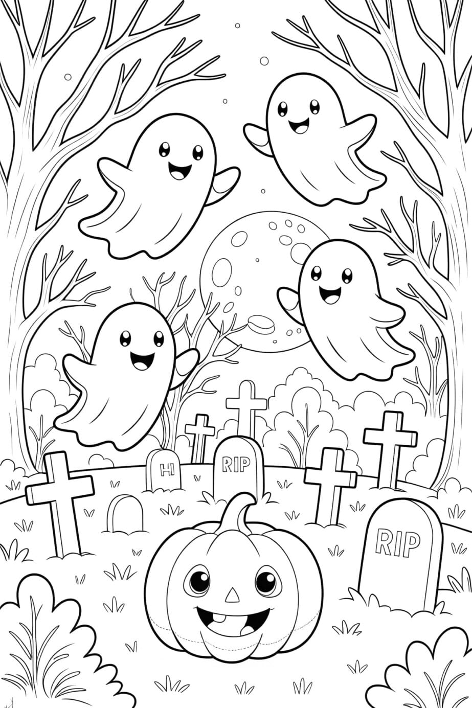 Coloring Page Printable Halloween