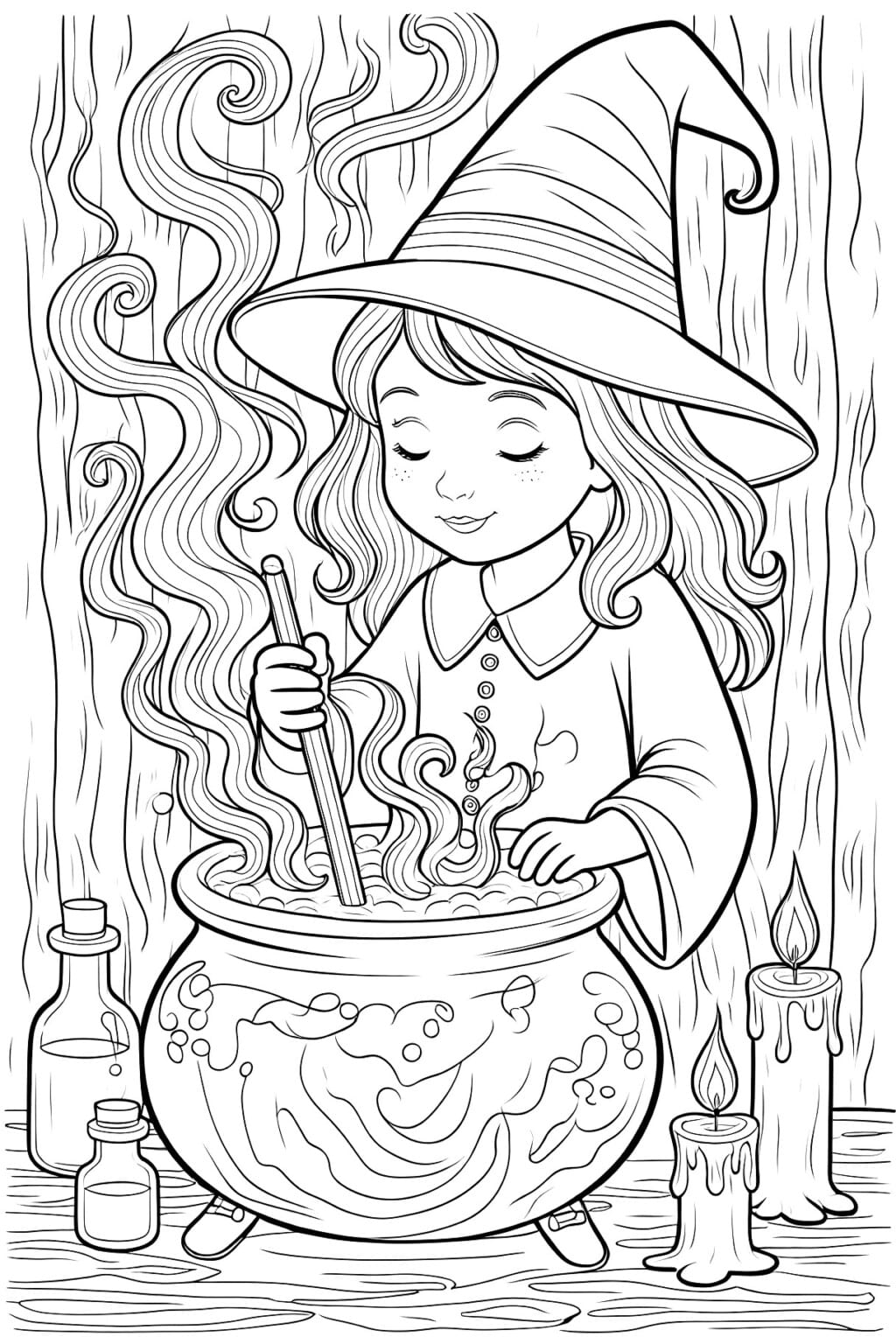Coloring Pages Printable For Halloween | Coloring Pages Mimi Panda