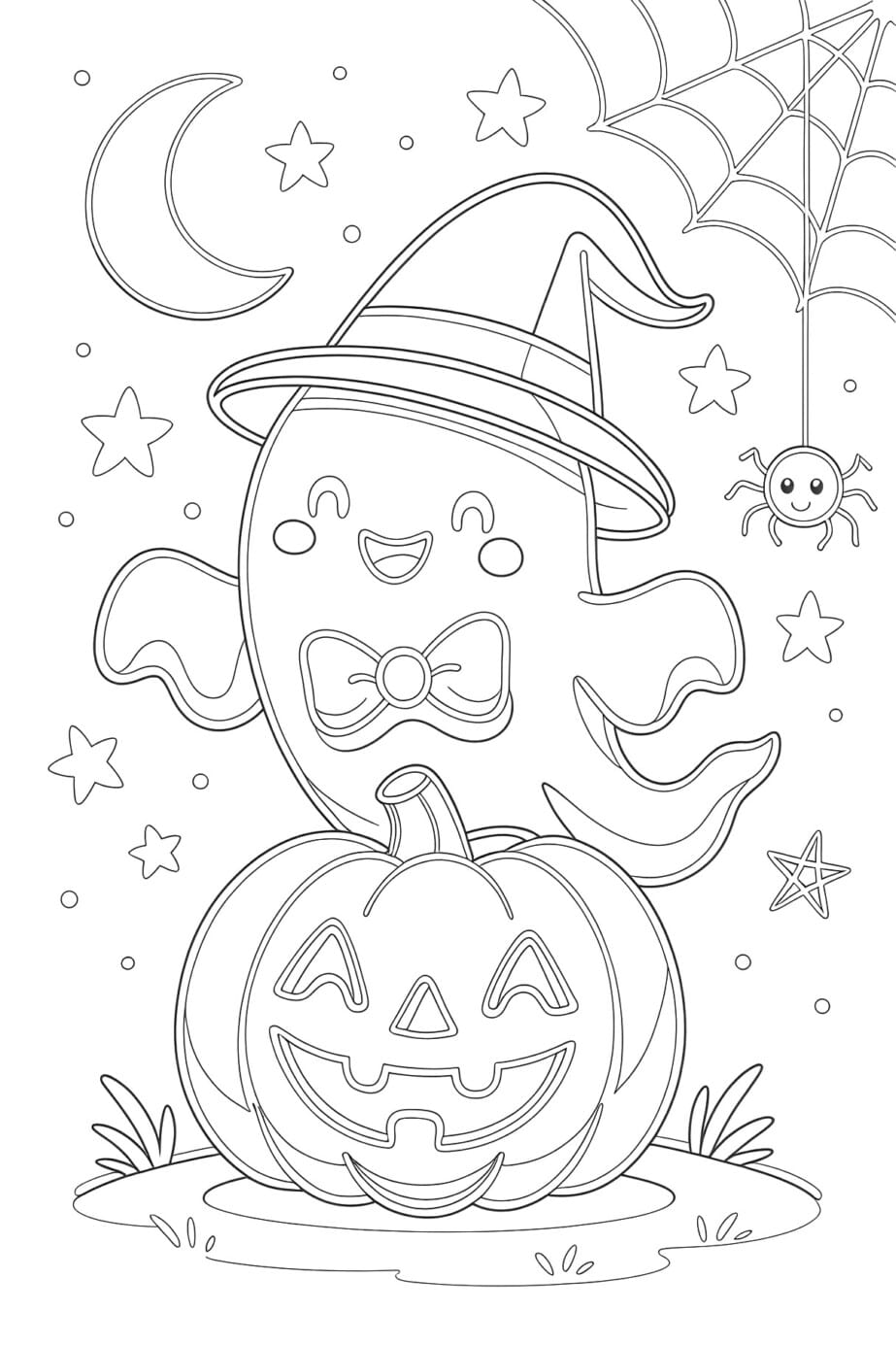 Cute Coloring Pages Halloween
