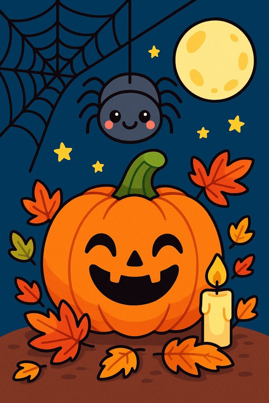 Cute Halloween Color Pages 2
