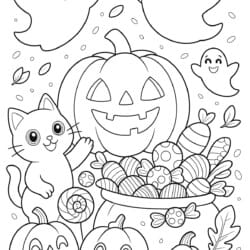 Urocze Strony Do Kolorowania Na Halloween - Kolorowanka do druku