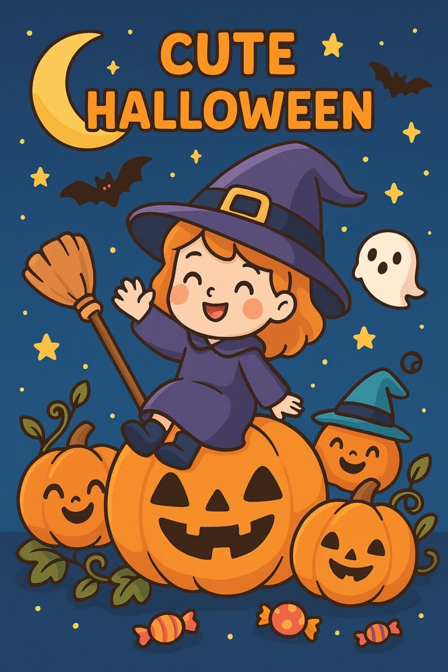 Cute Halloween Pictures To Color 2