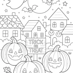 Halloween Color Page Printable - Printable Coloring page