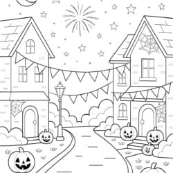 Halloween Color Pictures To Print - Printable Coloring page