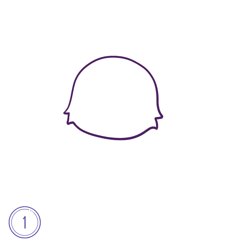 How to Draw a Bat Step 1